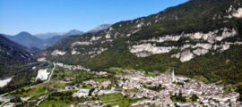 Piana di Fonzaso: vista aerea - Created By Dji Camera