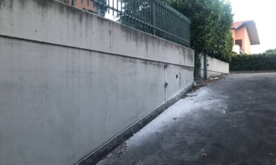 Mitigazione Radon: dettaglio esterno edificio - Bonate Sopra, Bergamo