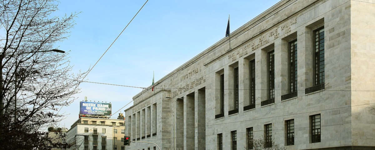 Il Palazzo di Giustizia di Milano, opera di Marcello Piacentini - Copyright Wikipedia